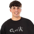 Remera Quiksilver Mc Quik Liquid Mer Negro Oversize