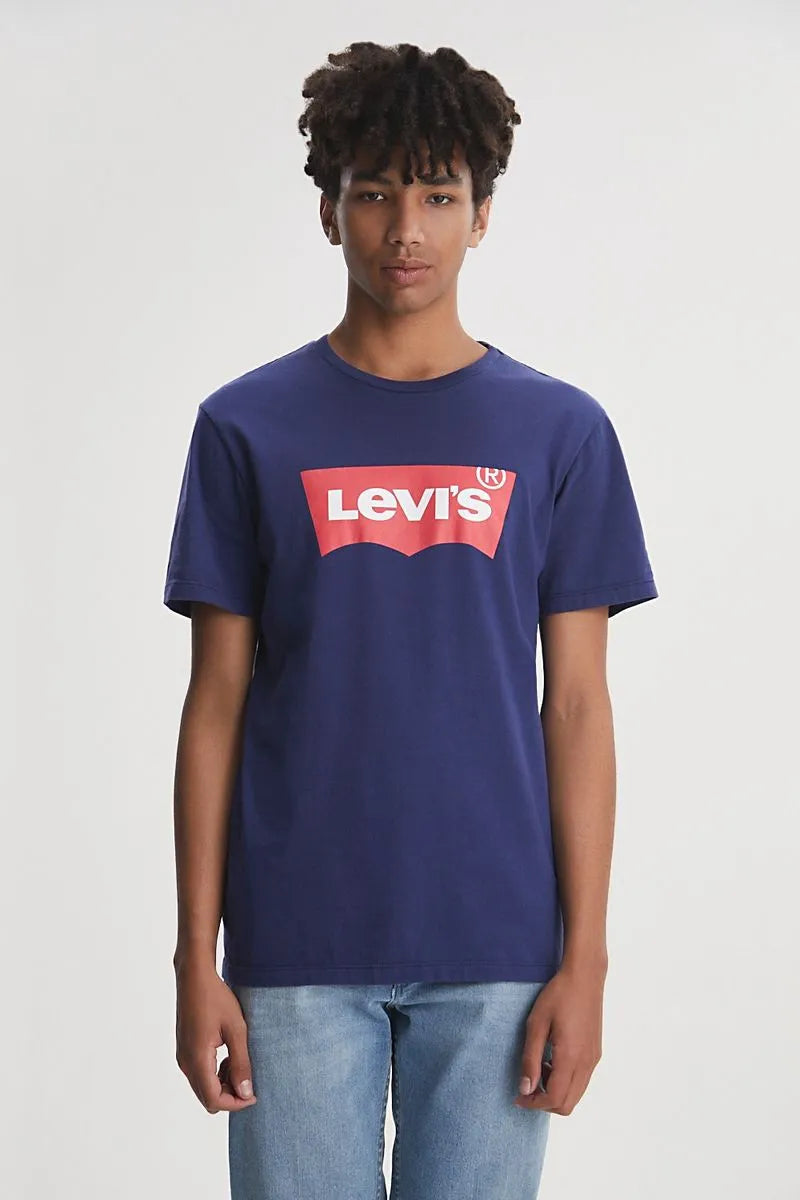 Remera Levis Standard Graphic Crew Batwing Estate Blue