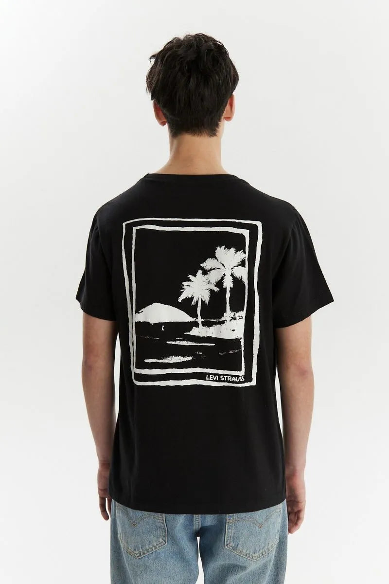 Remera Levis H Graphic Set In Neck Black