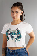 Remera Dos Padres M Pupera Diamante Alas Frontal Blanco