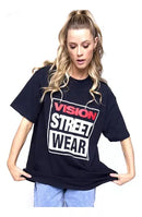 Remera Vision H Unisex Over Clasisic Black