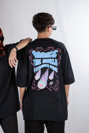 Remera King Of Art H Oversize Urban Shirt Negro W6 Unisex
