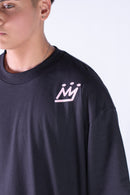 Remera King Of Art H Oversize Urban Shirt Negro W6 Unisex