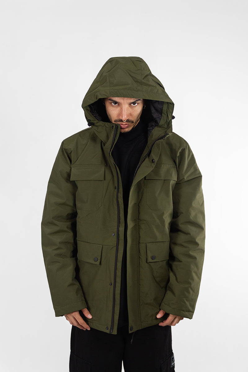 Campera King Of Art H Parka Militar Verde