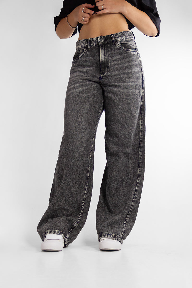 Jean Ocn M Wide Leg Grey