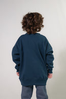 Buzo Ocn Kids Oversize Varsity  Azul Osc V2