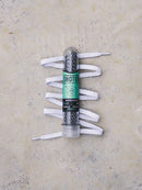 Cordones Shoter Flat Reflex Blanco