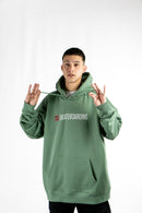 Buzo Dc H Canguro Minimal Verde