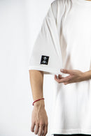 Remera Dos Padres H Oversize  Regular Logo 262 Blanco