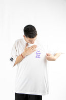 Remera Dos Padres H Oversize  Regular Logo 262 Blanco
