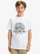 Remera Quiksilver Kids Ev Skull Feast Blanco