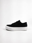 Zapatillas Dc M Manual Tx Plataforma Negro Blanco