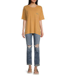 Remera Roxy M Oversize Beige Morockin Gbfc