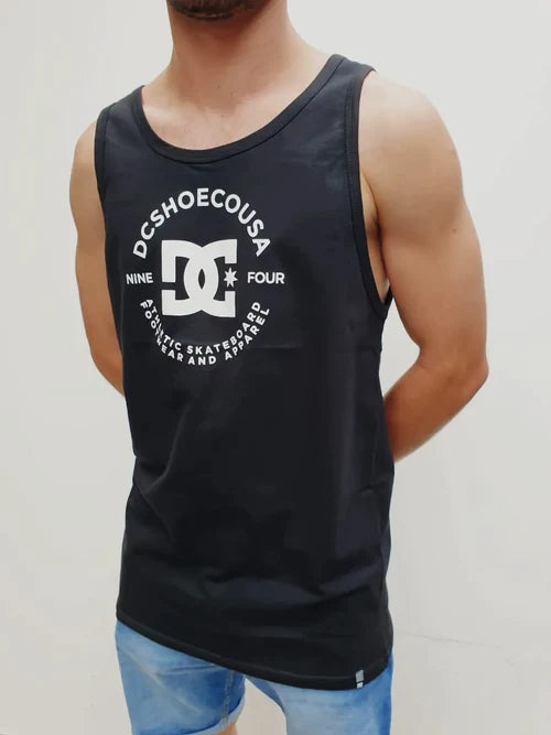 Musculosa Dc Hombre Big Circle Negro