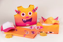 Chaleco Mibi Kids Monsters Neo Pink 3 a 6 años