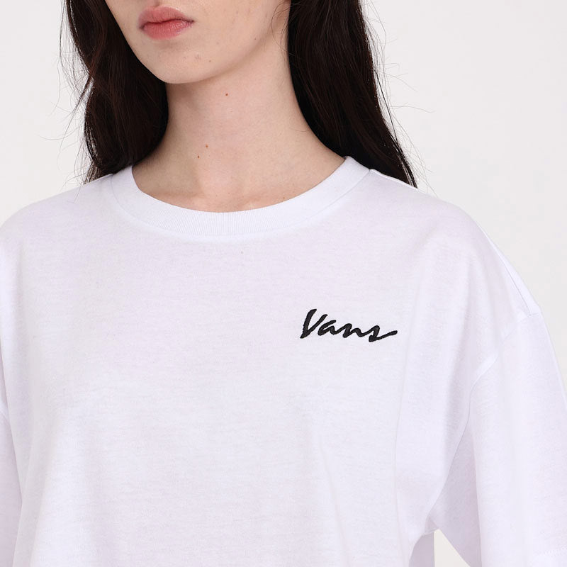 Remera Vans M Classic Script (Blanco)