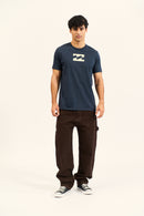 Remera Billabong Hombre Ripple Wave Tee Azul