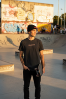 Remera Billabong Fire Logo Negro