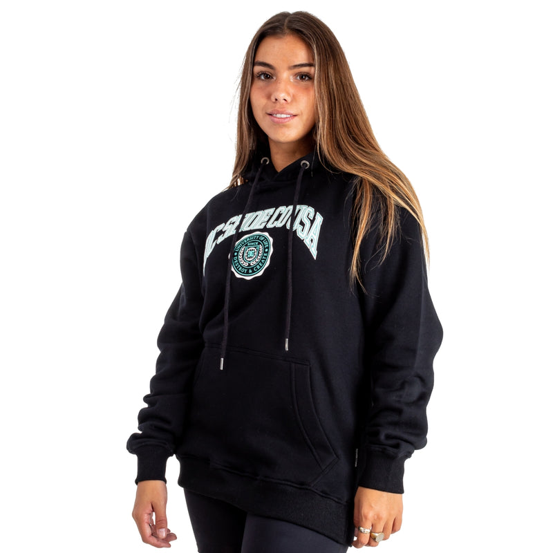 Buzo Dc Cang Life Changes Aer Negro Oversize Mujer