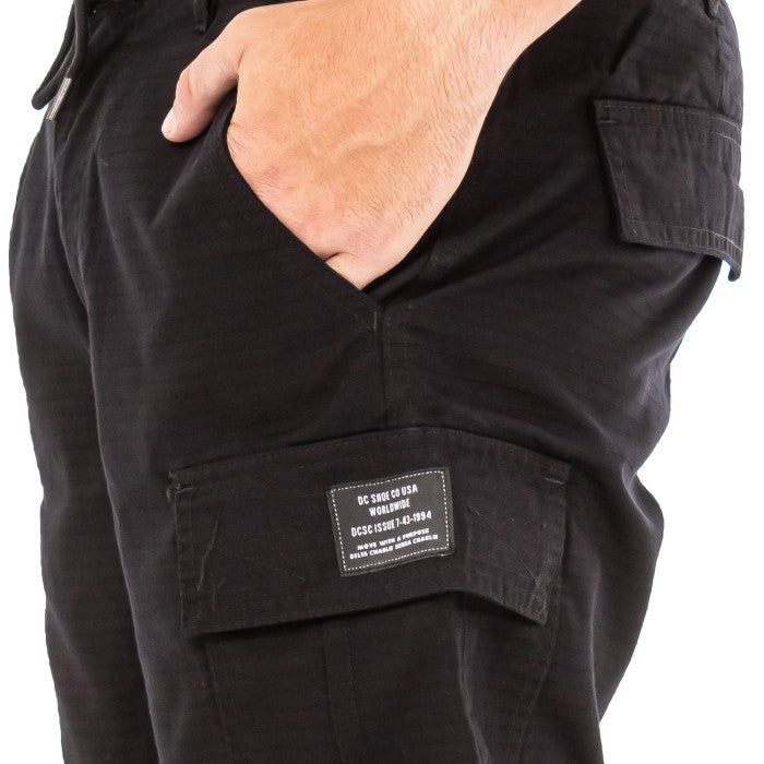 Bermuda Dc Hombre Walkshort Tundra Cargo Negro