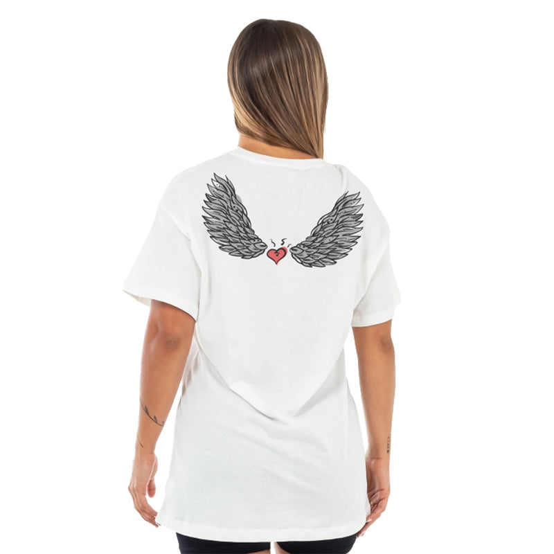 Remera Dc Mc Angel Blanco OVERSIZE