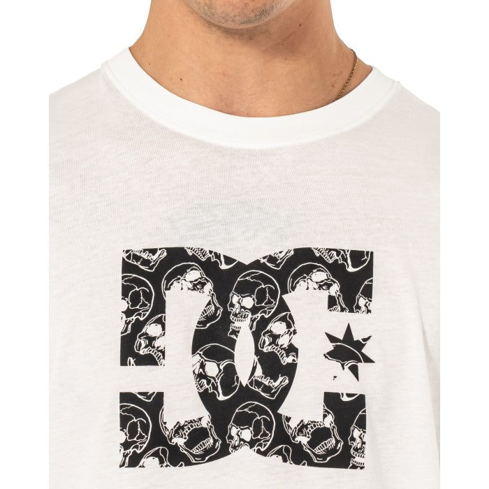 Remera Dc H Star Skull Lhss (Blanco)