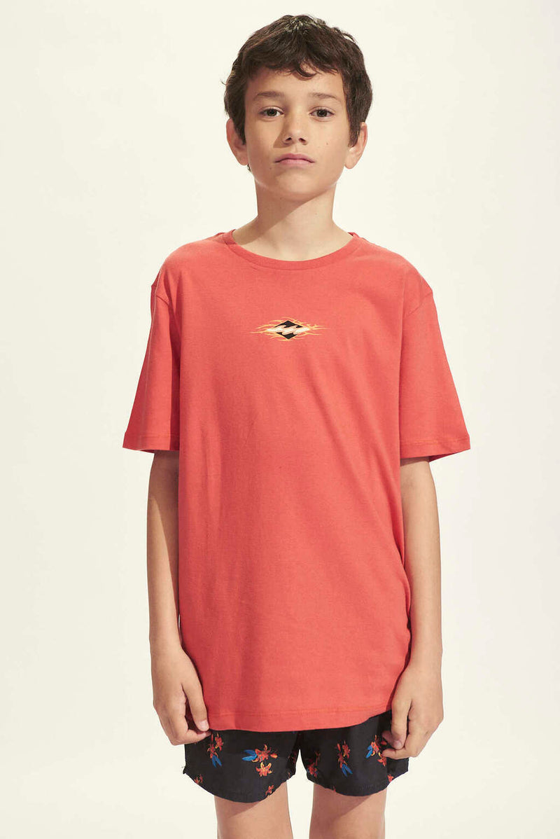 Remera Billabong Kids Ss Te Boys Coral (3)