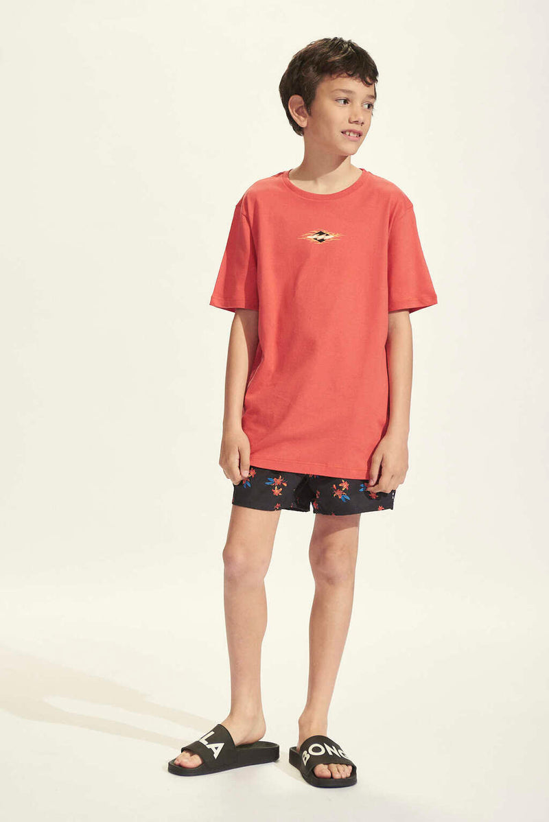 Remera Billabong Kids Ss Te Boys Coral (3)