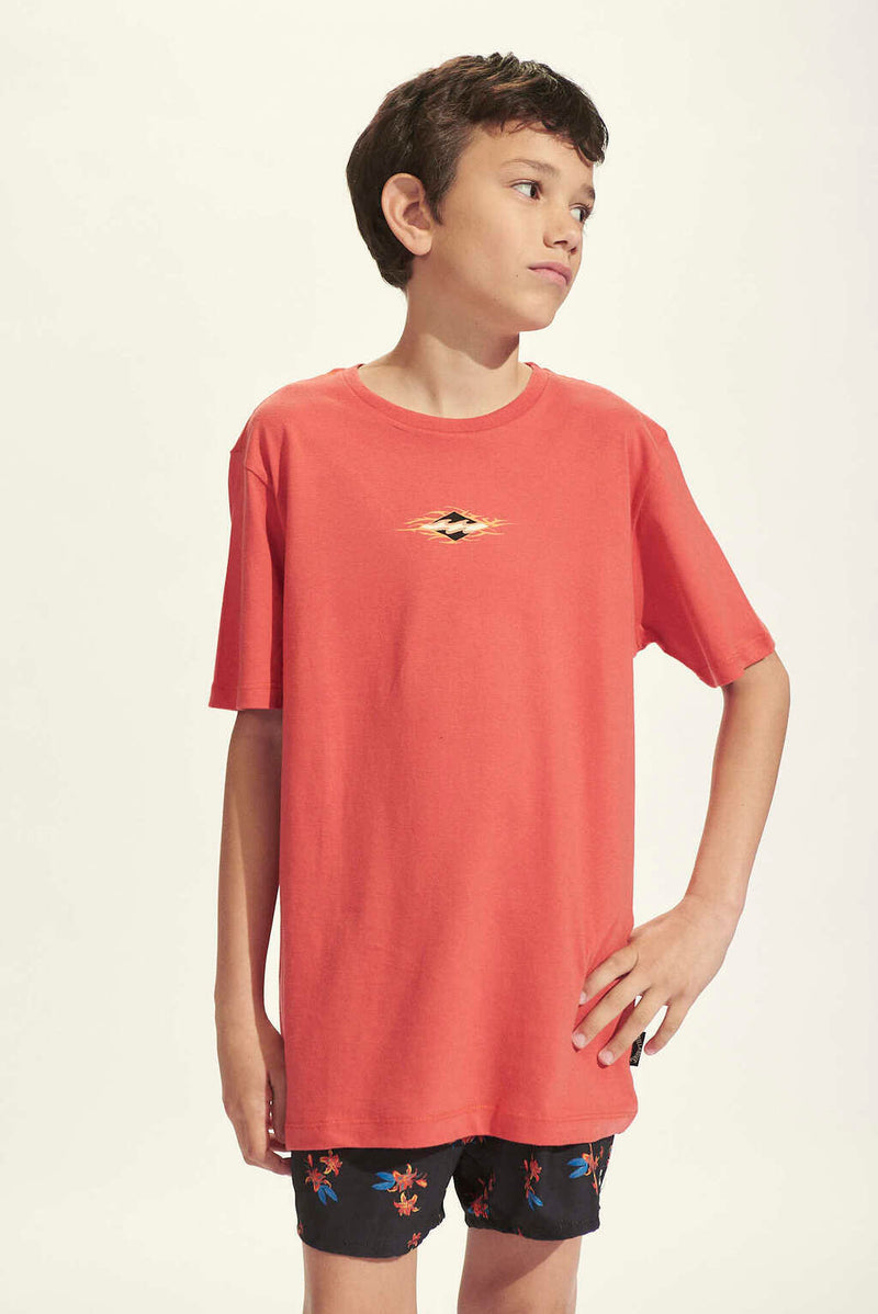 Remera Billabong Kids Ss Te Boys Coral (3)