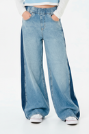 Jean Rip Curl Kids Low Wide Leg Azul