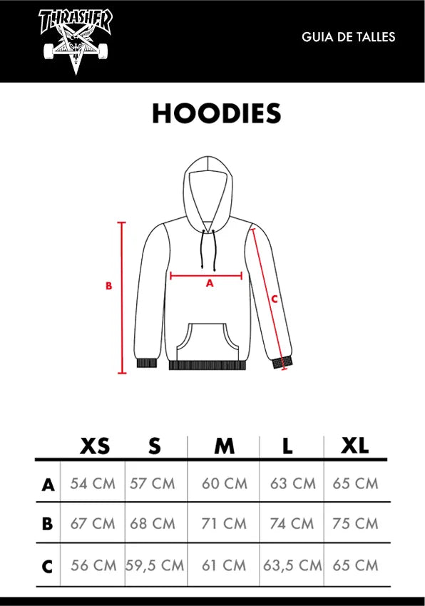 Buzo Thrasher Hoodie Eagledram Negro
