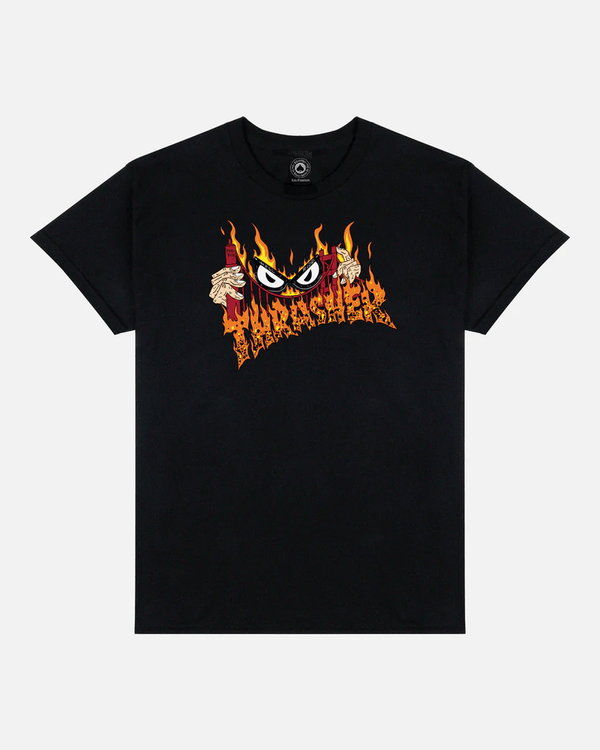 Remera Thrasher  T-Shirt Sucka  Free Negro