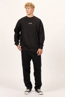 Buzo Billabong Arch Over Crew Negro