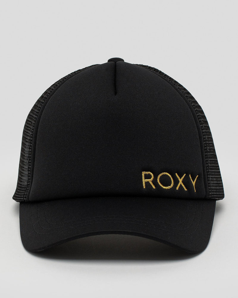 Gorra Roxy Mujer Cap Finishline 2 Logo Negro Dorado