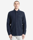 Camisa Manga Larga Volcom Caden Solid Azul