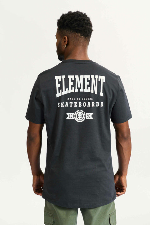 Remera Element Endure Tee Gris Oscuro