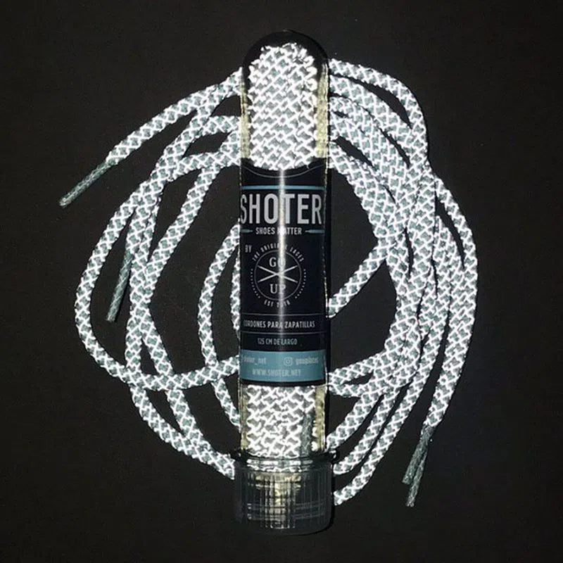 Cordones Shoter Rope Reflex Blanco