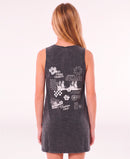 Vestido Rip Curl Kids Process Acid Gris