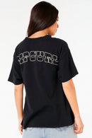 Remera Rip Curl Heritage Pacific Negro