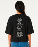 Remera Rip Curl Over Wild Negro