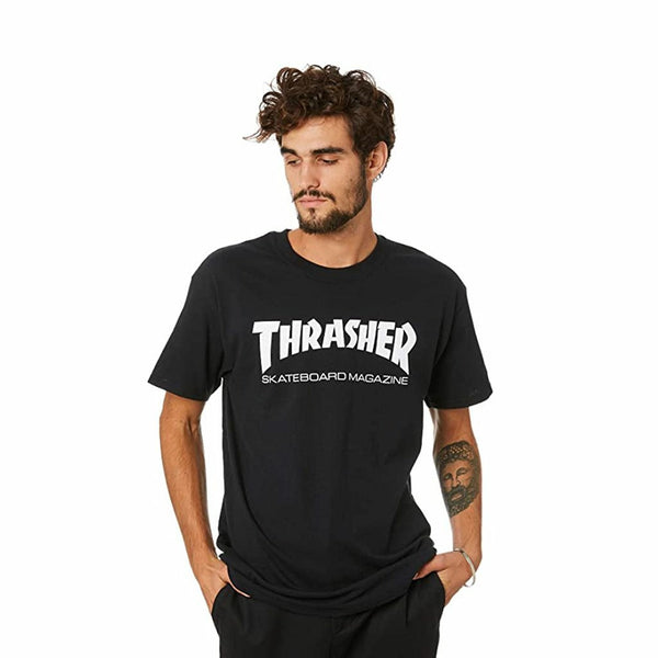 Remera Thrasher SkateMag Black 🐱‍👤Skateboard-Magazine