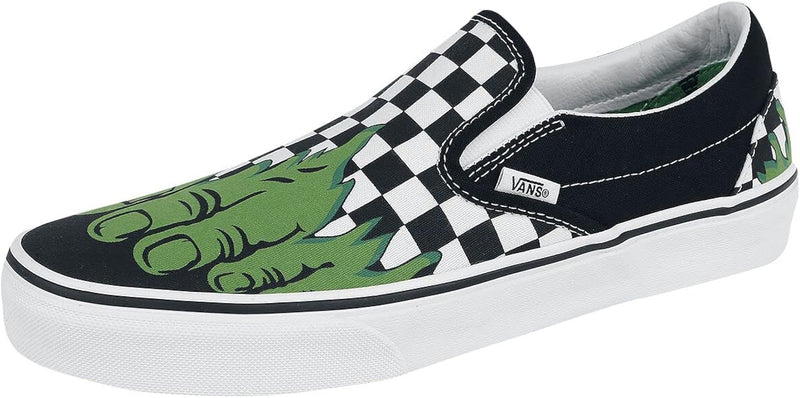 Zapatilla Vans Kids classic slip on u44 Marvel Hulk checkerboard OFERTA