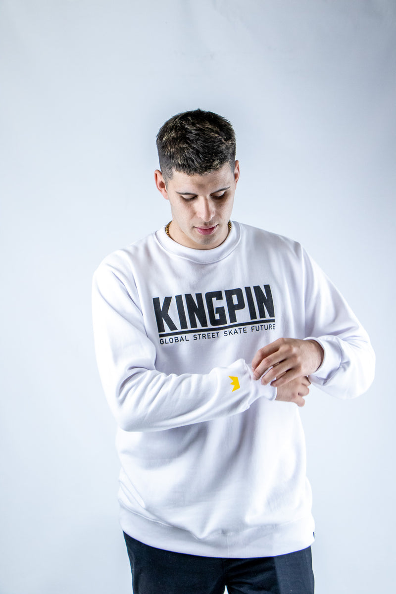 Buzo Kingpin H C 321 Blanco Negro