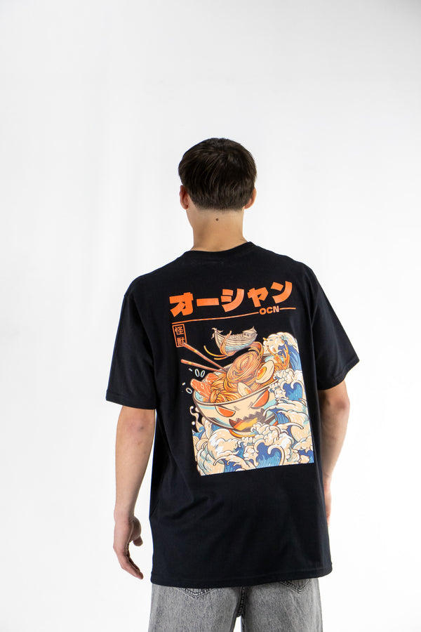 Remera Ocn H Orian Negro 701K4 RELAX