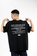 Remera Levis H Relaxed Fit Text Espalda Blanca