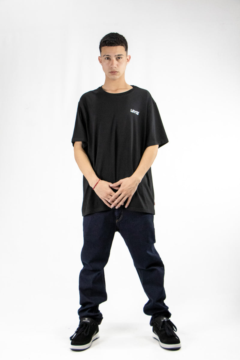 Remera Levis H Relaxed Fit Text Espalda Blanca