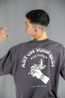 Remera Dos Padres H Oversize Gris 6A