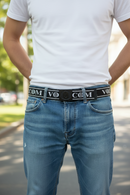 Cinto Volcom Stone Negro/Blanco