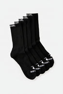 Medias Rip Curl 3/4 Caña Towell Brand Pack X5