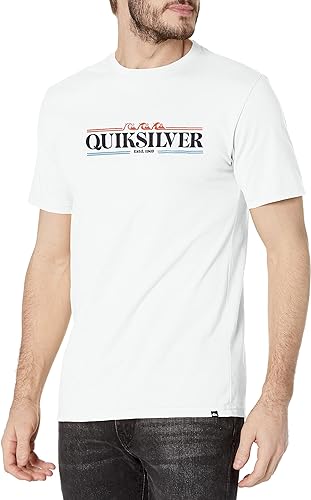 Remera Quiksilver Hombre Mc Gradient Line Blanco